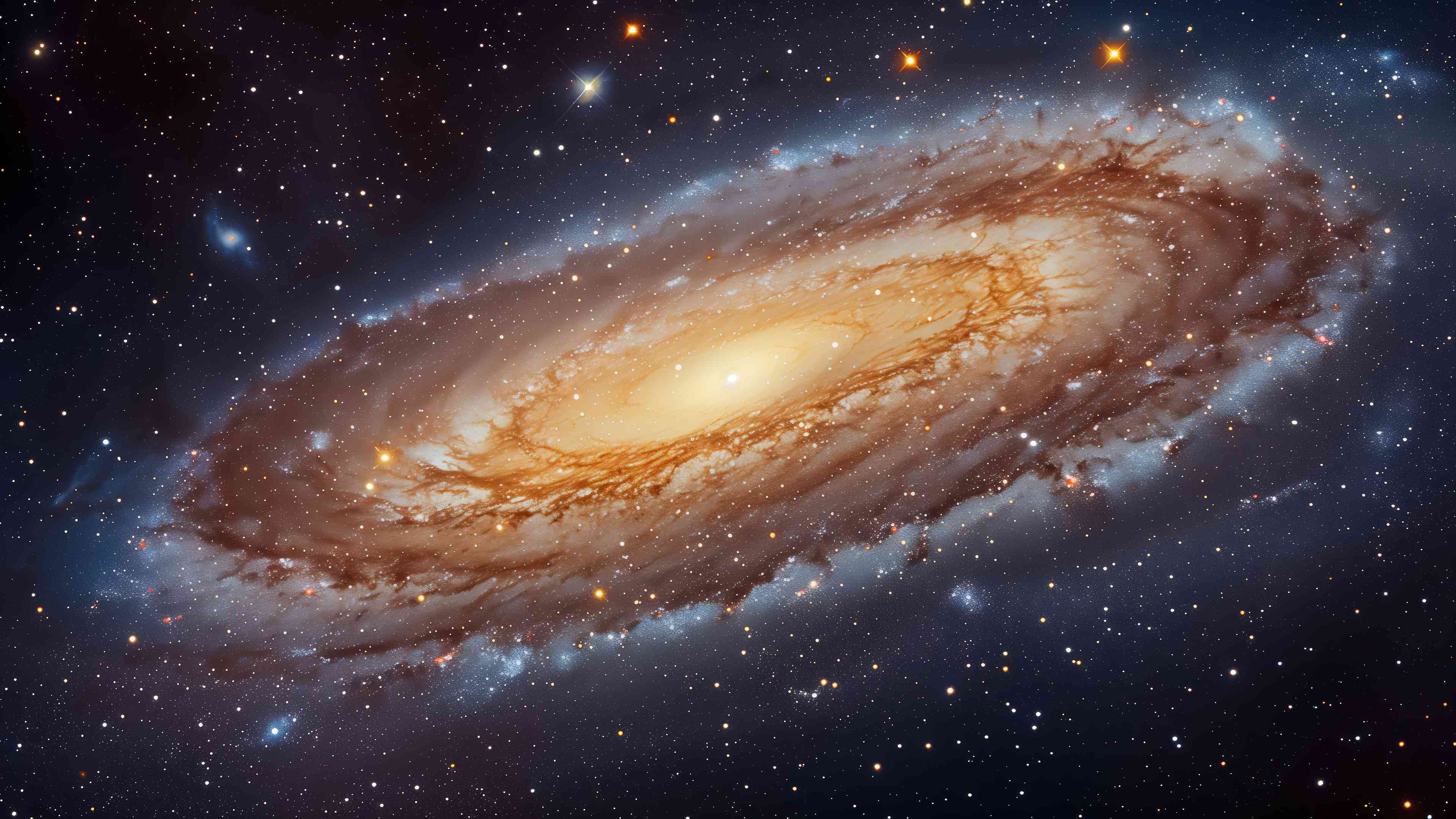 Galaxy Wallpaper 4K - Spiral Space Stars HD | MirrorLog